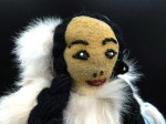 inuit fur doll bead face good